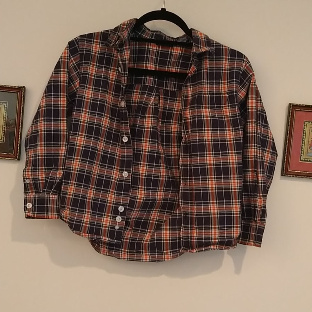Cherokee boy's plaid shirt in size M
